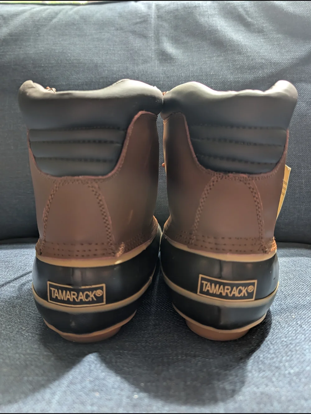 Men's Tamarack Brown Waterproof Duck Boots - Size 9